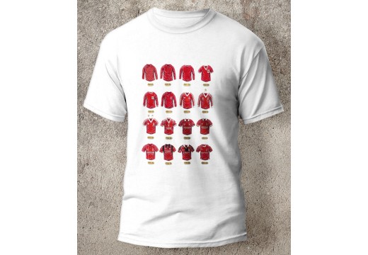 Nottingham Forest FC Retro Art Football Shirts T-Shirt Nottingham Forest FC Retro Art Football Shirts T-Shirt